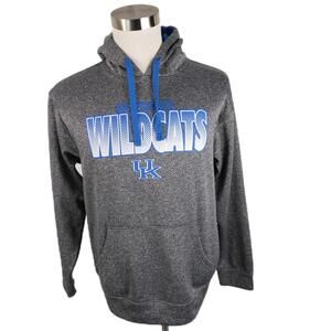 Kentucky Wildcats Mens Heather Gray Hoodie Section 101 Majestic M